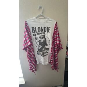 Upcycled Rework Blondie Band T Shirt Boho Chic